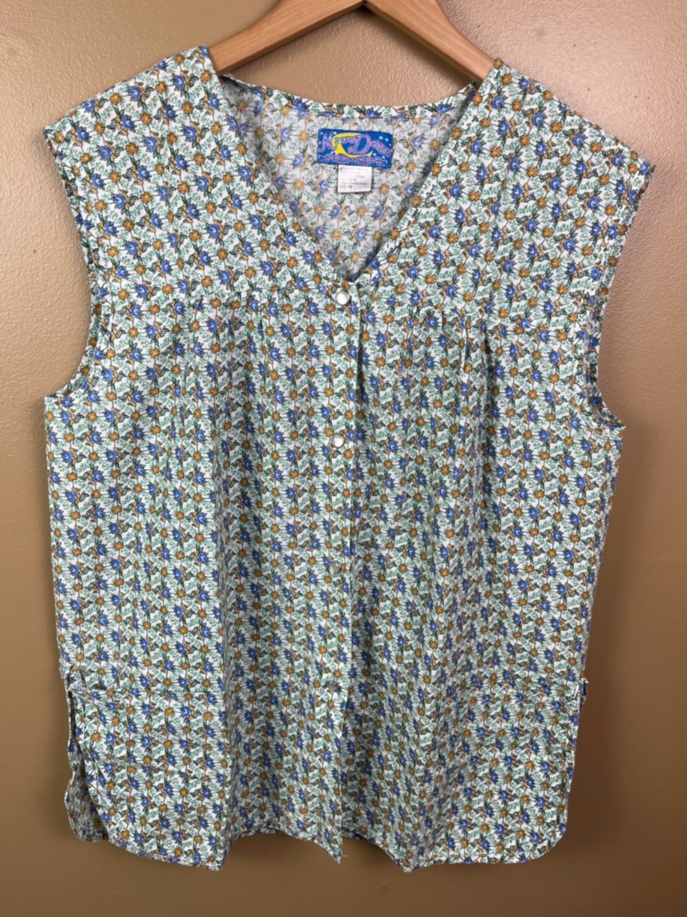 Vintage Moon Dance Apron Shirt 1XL Western Floral 1XL